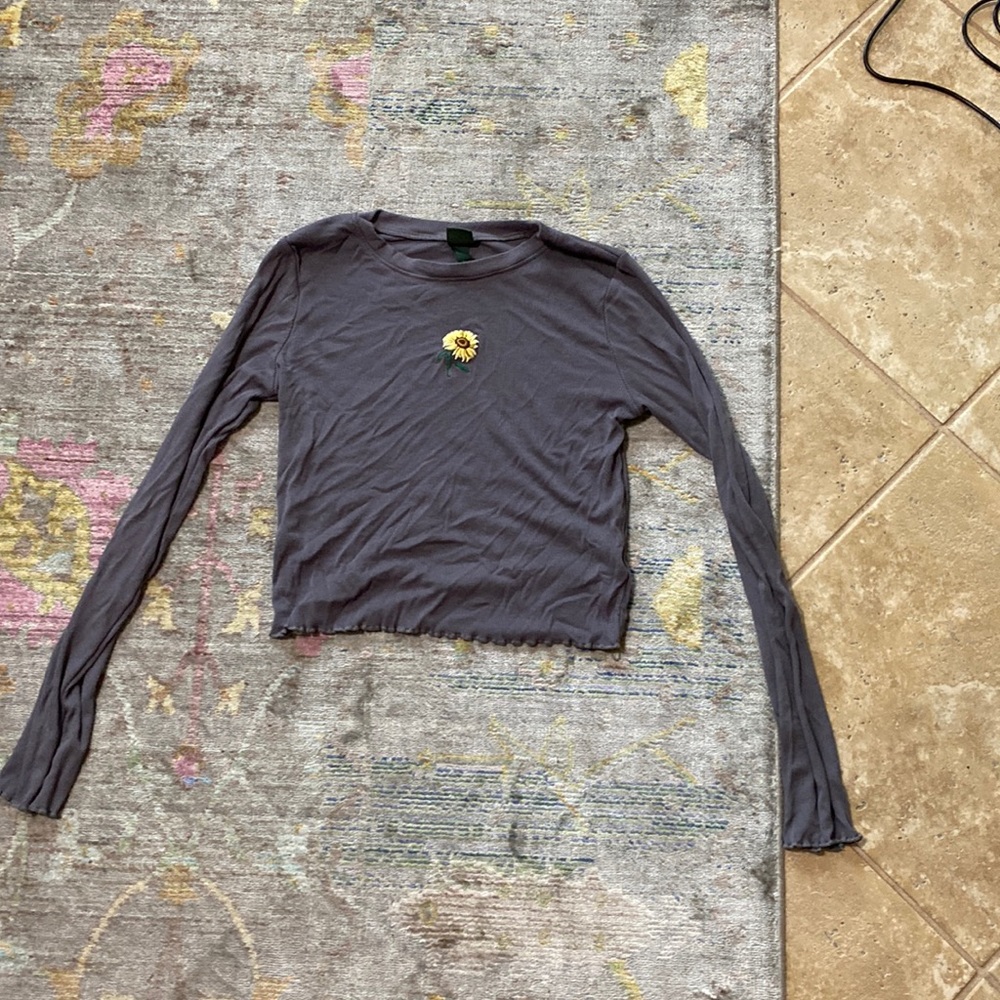 Plain cute crop top